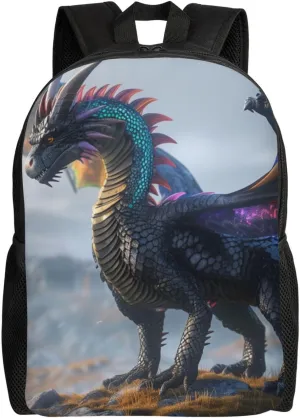 Cool Dragon Backpack Waterproof Anti Theft Durable Light Laptop Bag Backpacks For Women Men Travel Gym Backpack