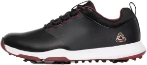 Cuater by Travis Mathew Men's The Ringer Spiked Golf Shoe, Black/Ruby Wine