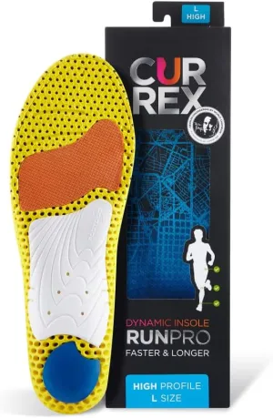 CURREX RunPro Insoles for Running Shoes – Arch Support Inserts to Help Reduce Fatigue, Prevent Injuries & Boost Performance – for Men & Women – High Arch, XL