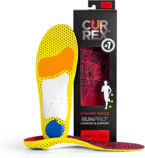 CURREX RunPro Insoles for Running Shoes – Arch Support Inserts to Help Reduce Fatigue, Prevent Injuries & Boost Performance – for Men & Women – Low Arch, Small