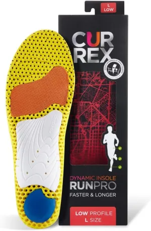 CURREX RunPro Insoles for Running Shoes – Arch Support Inserts to Help Reduce Fatigue, Prevent Injuries & Boost Performance – for Men & Women – Low Arch, XL