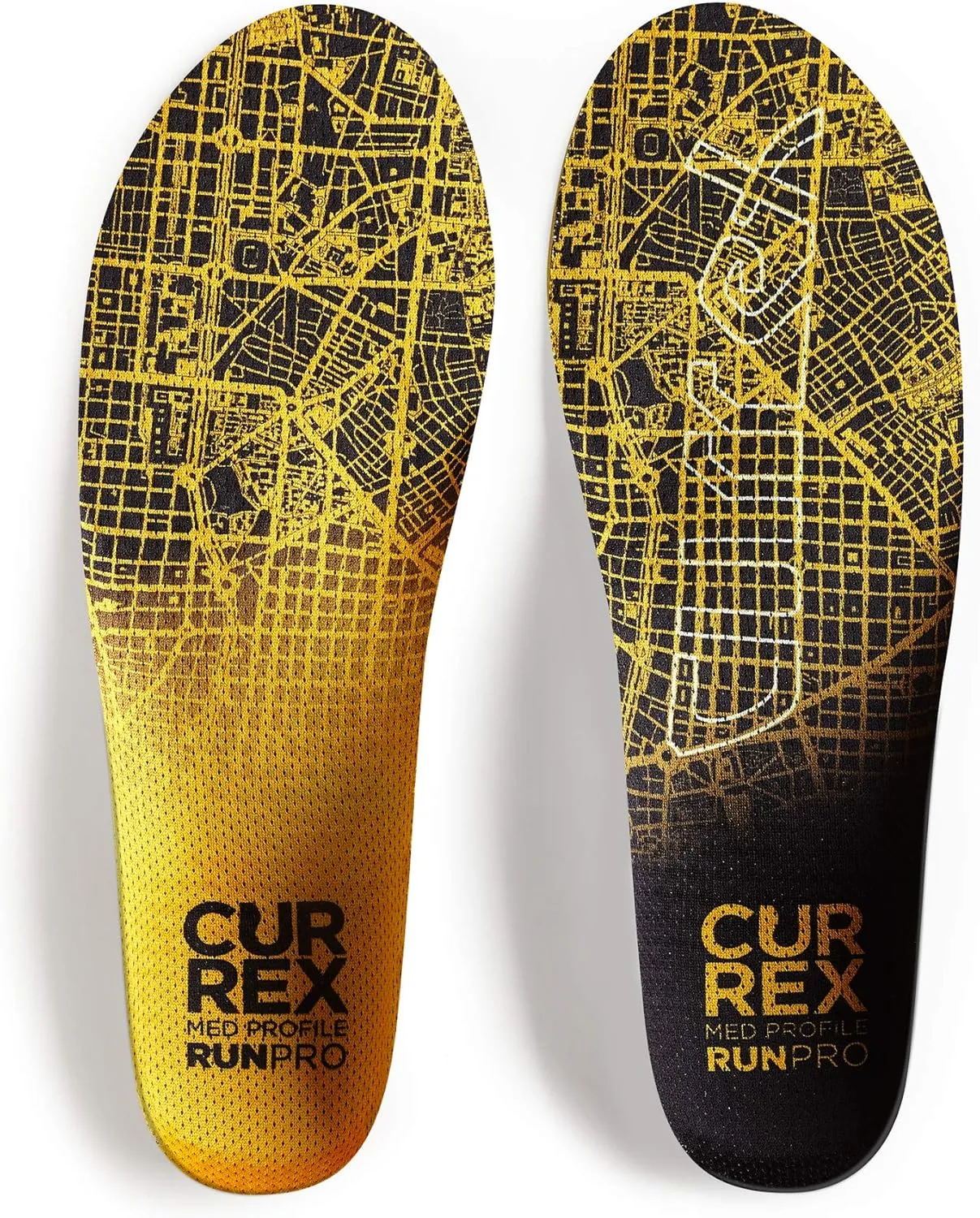 CURREX RunPro Insoles for Running Shoes – Arch Support Inserts to Help Reduce Fatigue, Prevent Injuries & Boost Performance – for Men & Women – Medium Arch, 2X