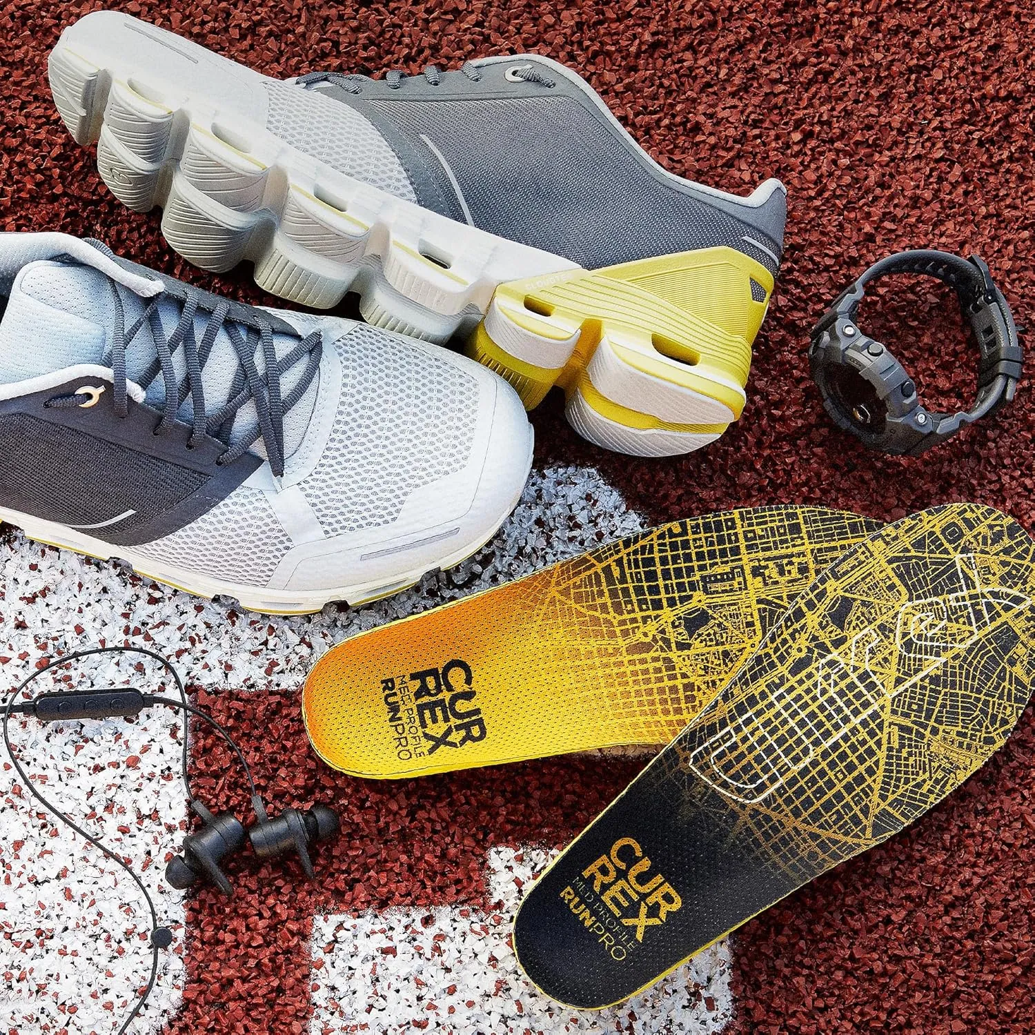 CURREX RunPro Insoles for Running Shoes – Arch Support Inserts to Help Reduce Fatigue, Prevent Injuries & Boost Performance – for Men & Women – Medium Arch, XS