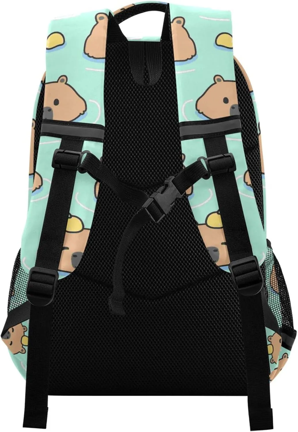 Custom Backpack for Men Women Capybara with Lemon Personalized Name Kids Backpack for Girls Boys Customized Travel Laptop Bag Casual Backpacks
