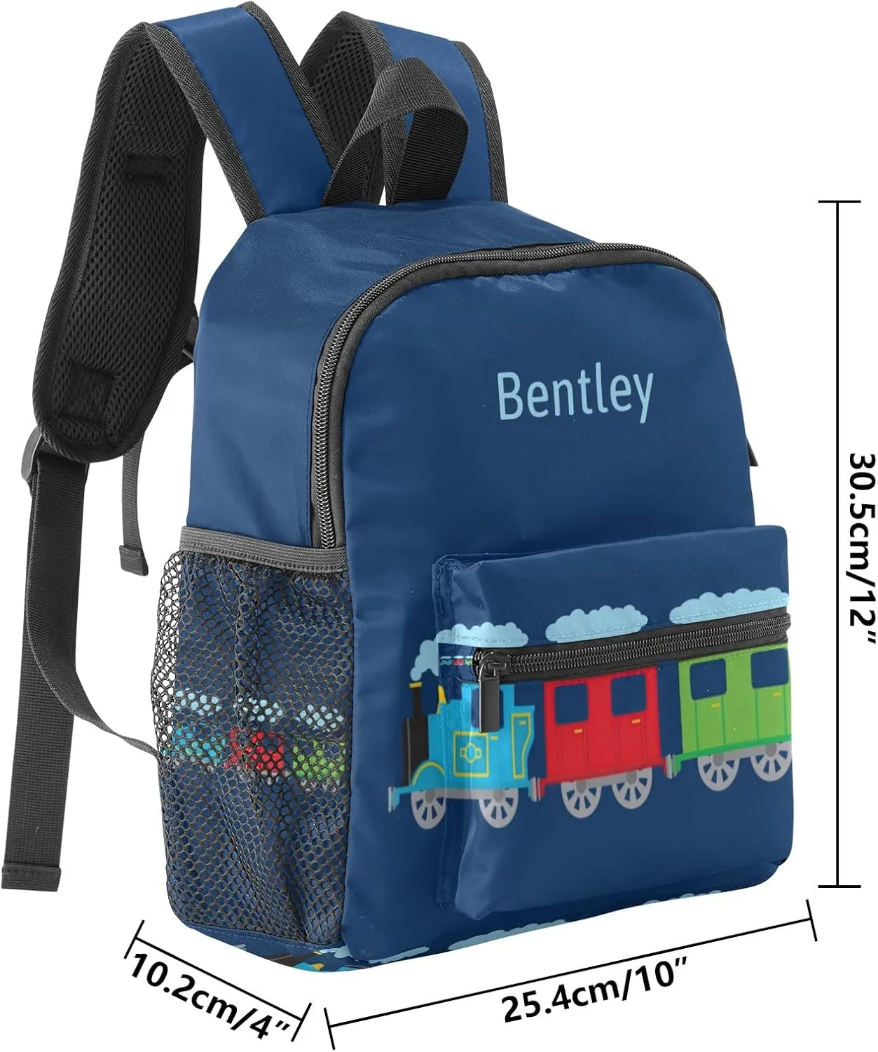 Custom Toddler Kids Bag,Cartoon Train Personalized Preschool Backpack for Gift Boys Girl Nursery Bags