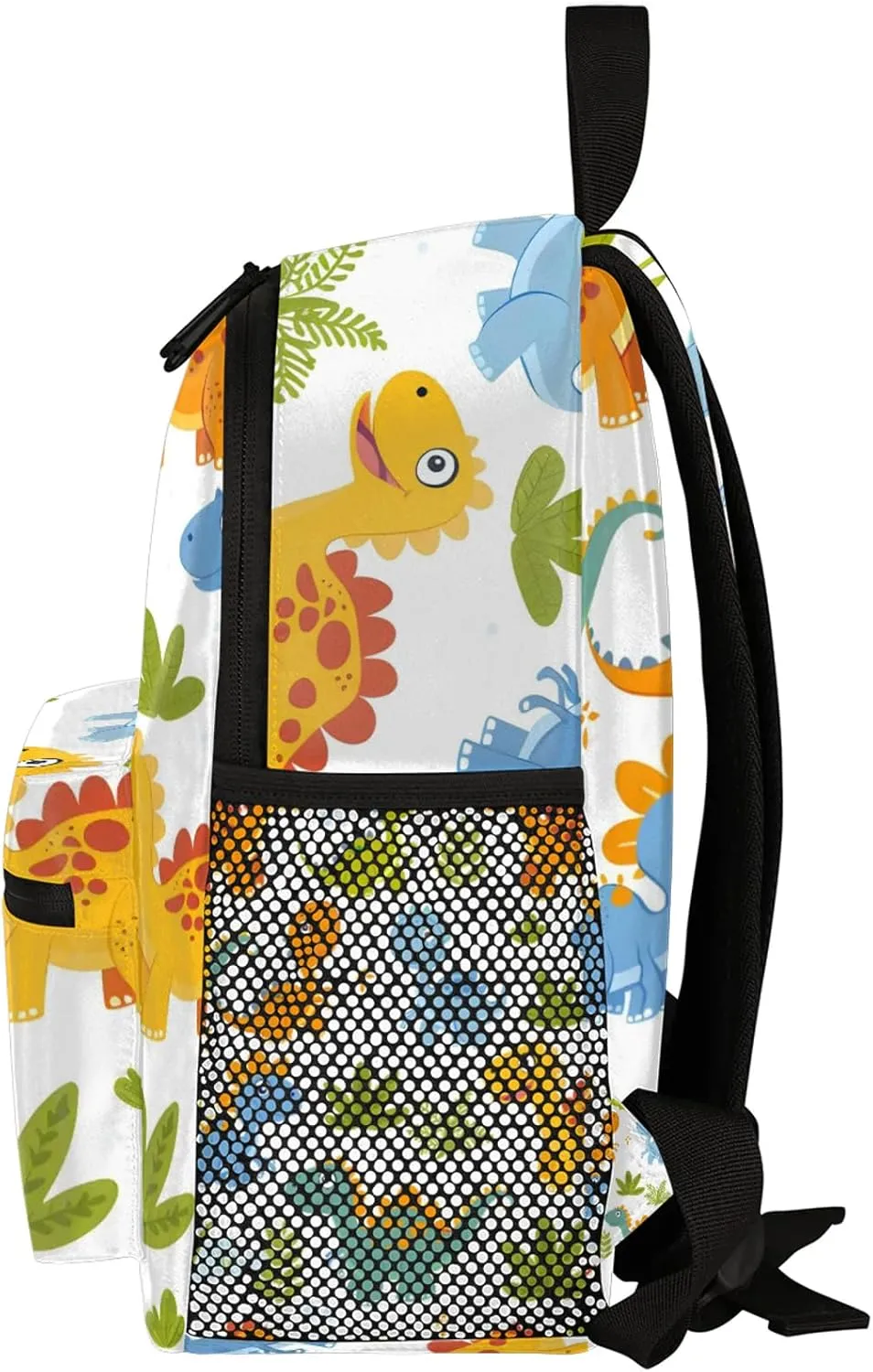 Cute Dinosaur Theme Personalized Backpack Bag with Name Lightweight Custom Shoulder Bags Waterproof Casual Backpacks Travel Laptop Bag for Work Picnic 12in