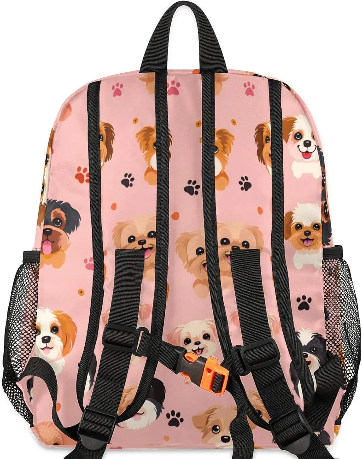 Cute Dogs Personalized Backpack Bag with Name Lightweight Custom Shoulder Bags Waterproof Casual Backpacks Travel Laptop Bag for Work Picnic 12in