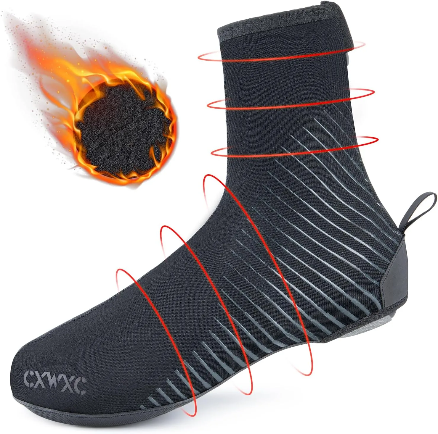 Cycling Shoe Covers Cold Weather for Men Women - Waterproof Shoe Covers Winter Outdoor Sports - Rain Cycling Overshoes, Road/Mountain Bike Booties
