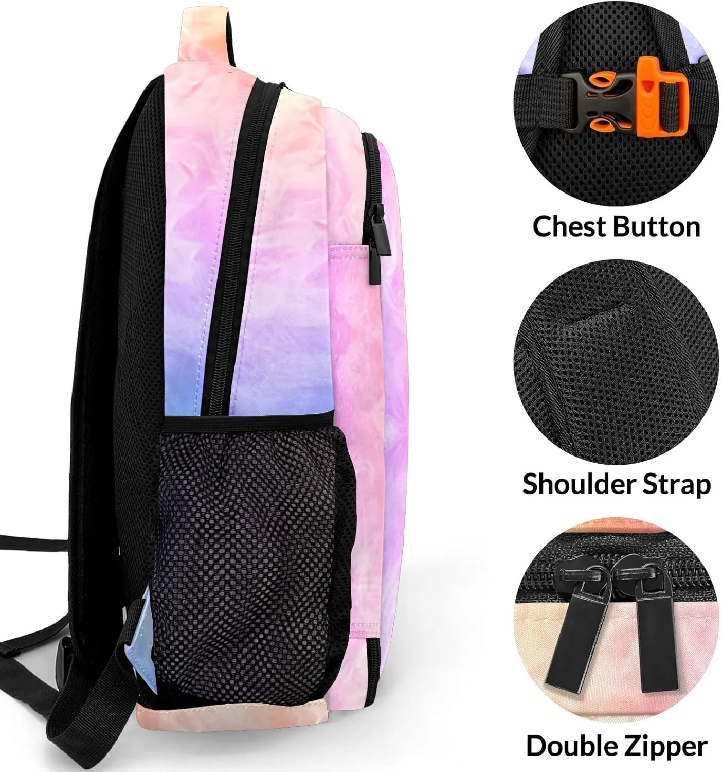 Dance Ballerina Pink Casual Bag Daypack Personalized School Backpack for Women Men Laptop Bag Camping Hiking