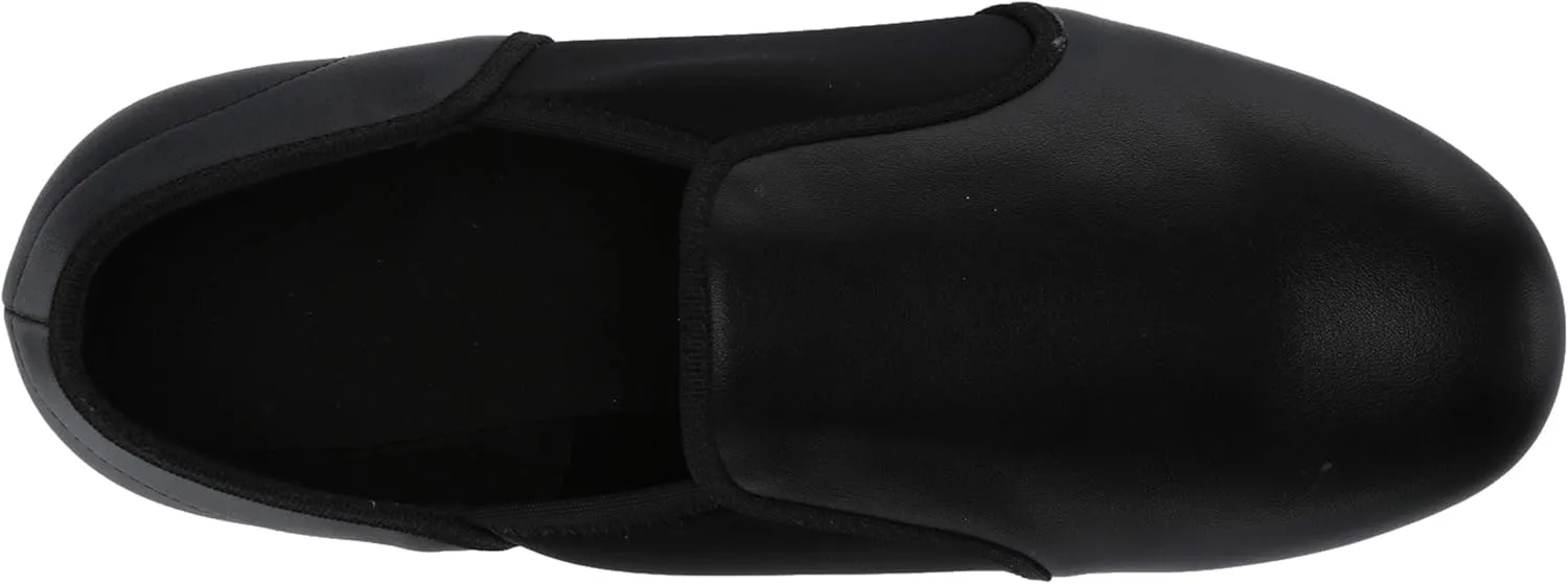 Danzcue Adult Stretchy Neoprene Tap Shoes, Black