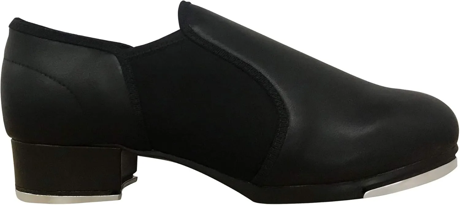 Danzcue Adult Stretchy Neoprene Tap Shoes, Black