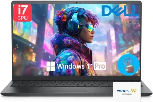 Dell Inspiron 3530 Touchscreen Laptop, Intel Core i7-1355U CPU, 64GB RAM, 2TB SSD, 15.6 inch FHD Display, Intel Iris Xe Graphics, Wi-Fi 6, Type-C, Win 11 Pro, Long Battery Life, w/WOWPC Recovery USB