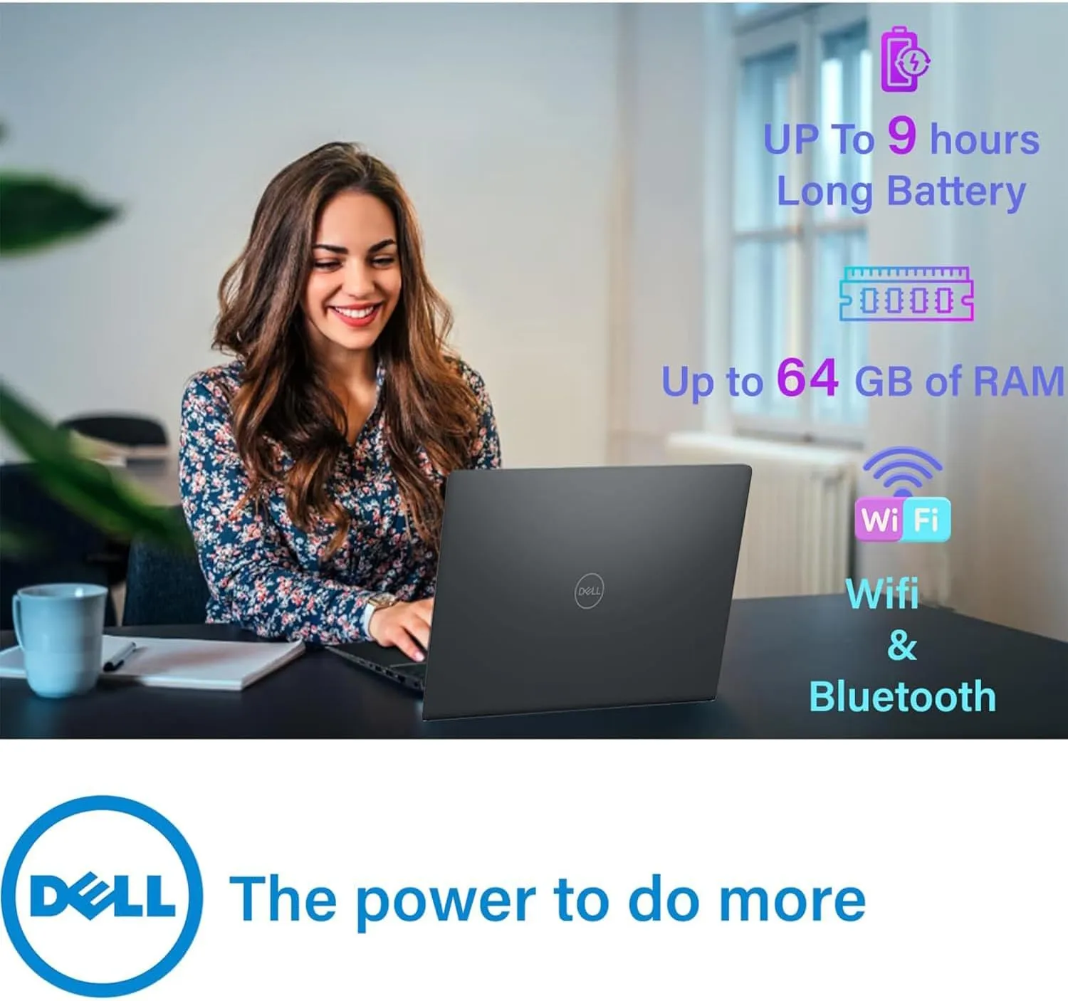 Dell Inspiron 3535 Touchscreen Laptop, 8-Core Speed AMD Ryzen 7-7730U CPU, 15.6 inch FHD Touch Display (Windows 11 Pro, 32GB RAM | 2TB SSD)