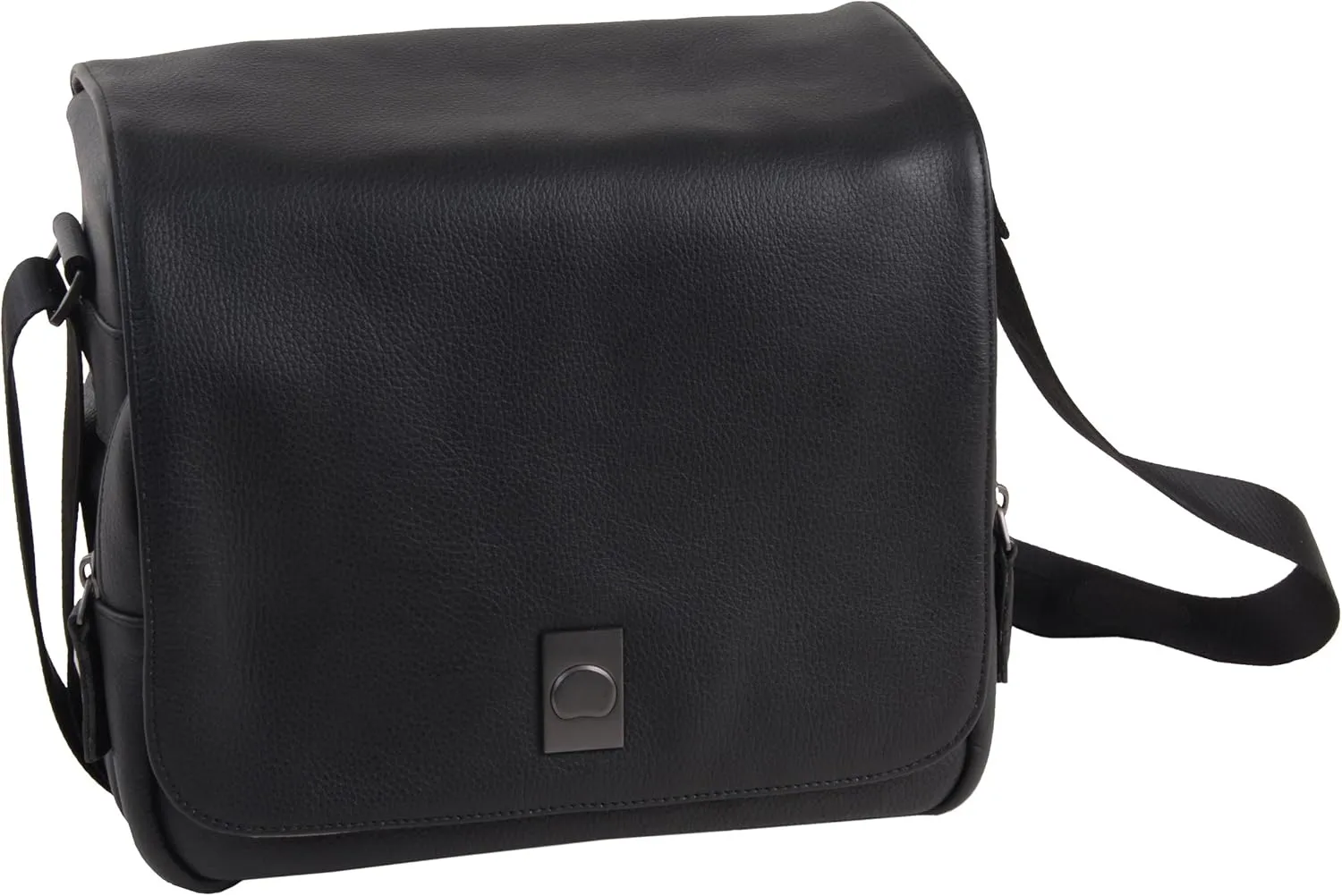 Delsey Leather CORIUM Case 3 for use with DSLR Cameras (Black)