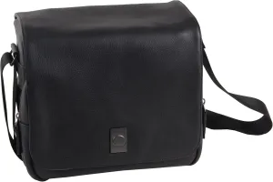Delsey Leather CORIUM Case 3 for use with DSLR Cameras (Black)