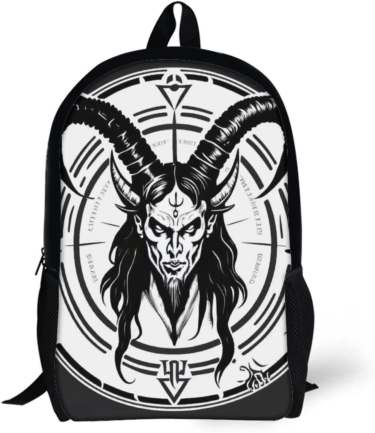 Demon Baphomet 5 Backpack with Adjustable Straps, Suitable for Travel Picnics Activities