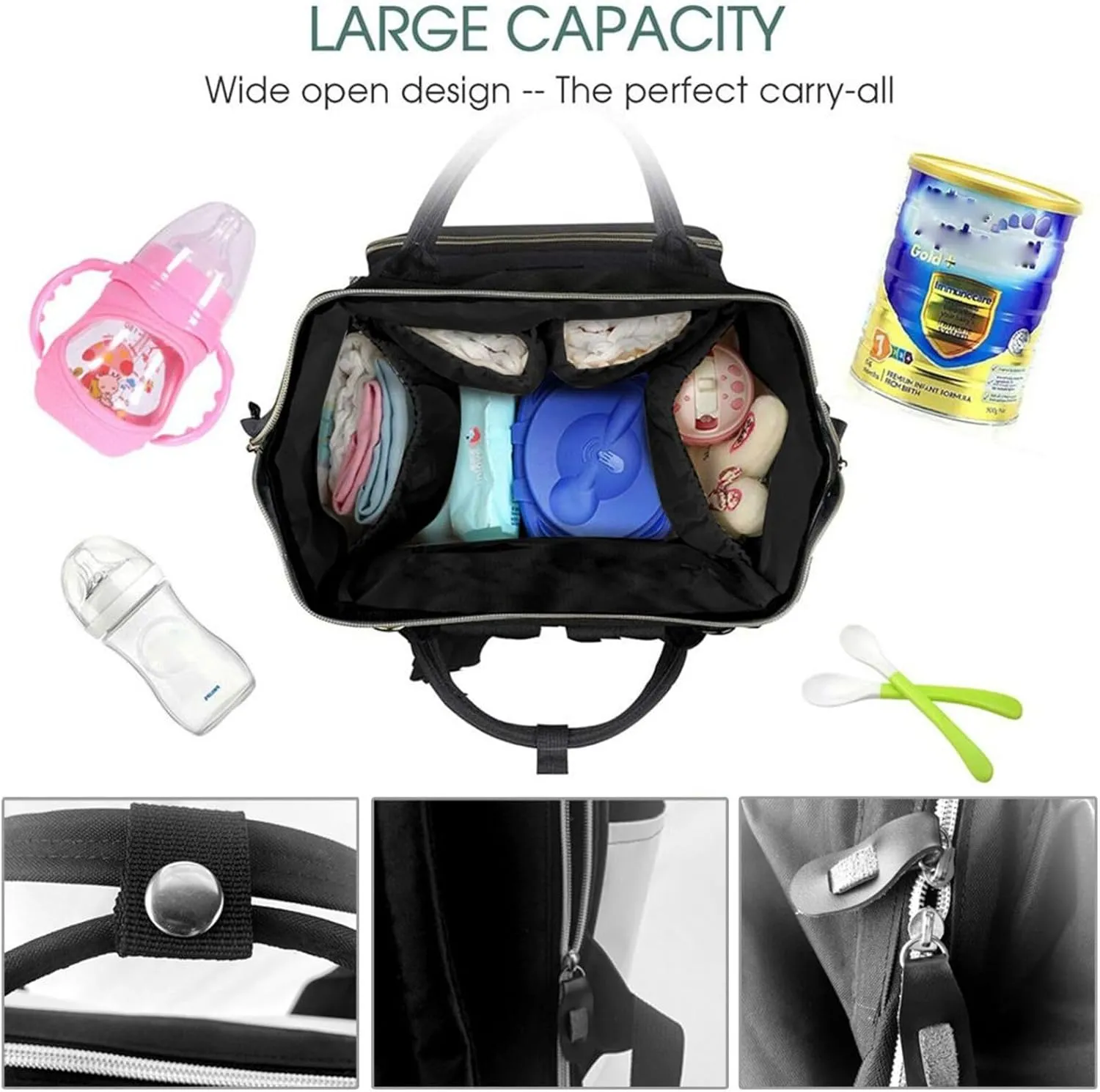 Diaper Bag Backpack Ringtailed Lemur Nappy Backpack Maternity Baby Nappy Bag Changing Bags for Travel