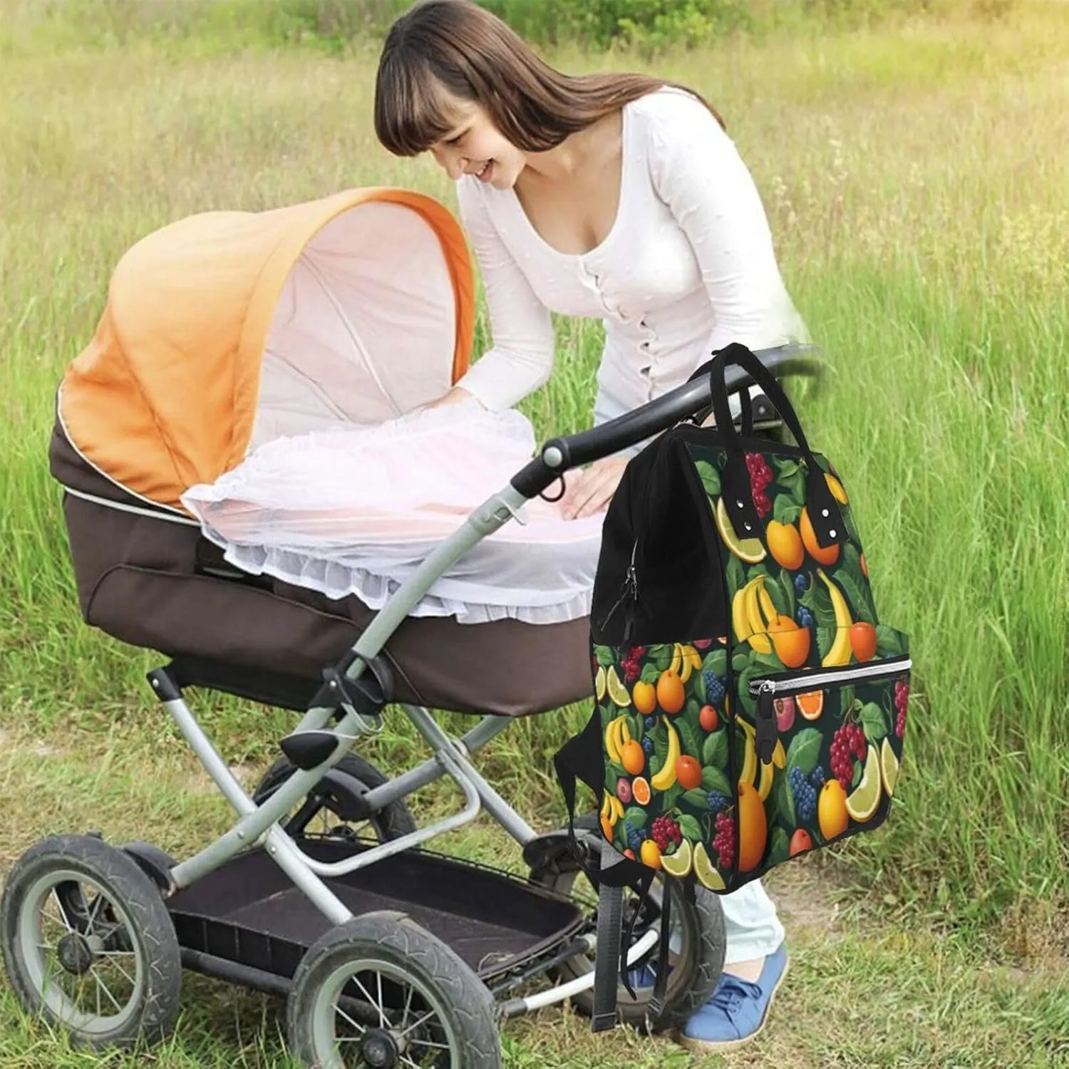 Diaper Bag Backpack Ripe fruits Nappy Backpack Maternity Baby Nappy Bag Changing Bags for Travel