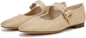 DOEYG Mesh Ballet Flats Shoes for Women Leopard Animal Print Mary Jane Flats Shoes Square Toe Dress Casual Comfortable Velvet Ballerina Shoes
