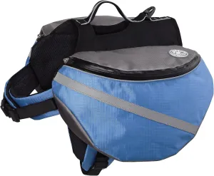 Doggles Dog Backpack, Extreme Large, Blue/Gray