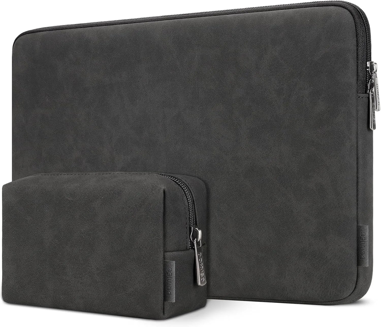 DOMISO 17.3 inch Laptop Sleeve Water-Resistant Carrying Case with Accessory Bag for 17.3" MSI GS73VR Stealth Pro/HP Envy 17/LG Gram 17"/ROG Strix GL702VS,Black