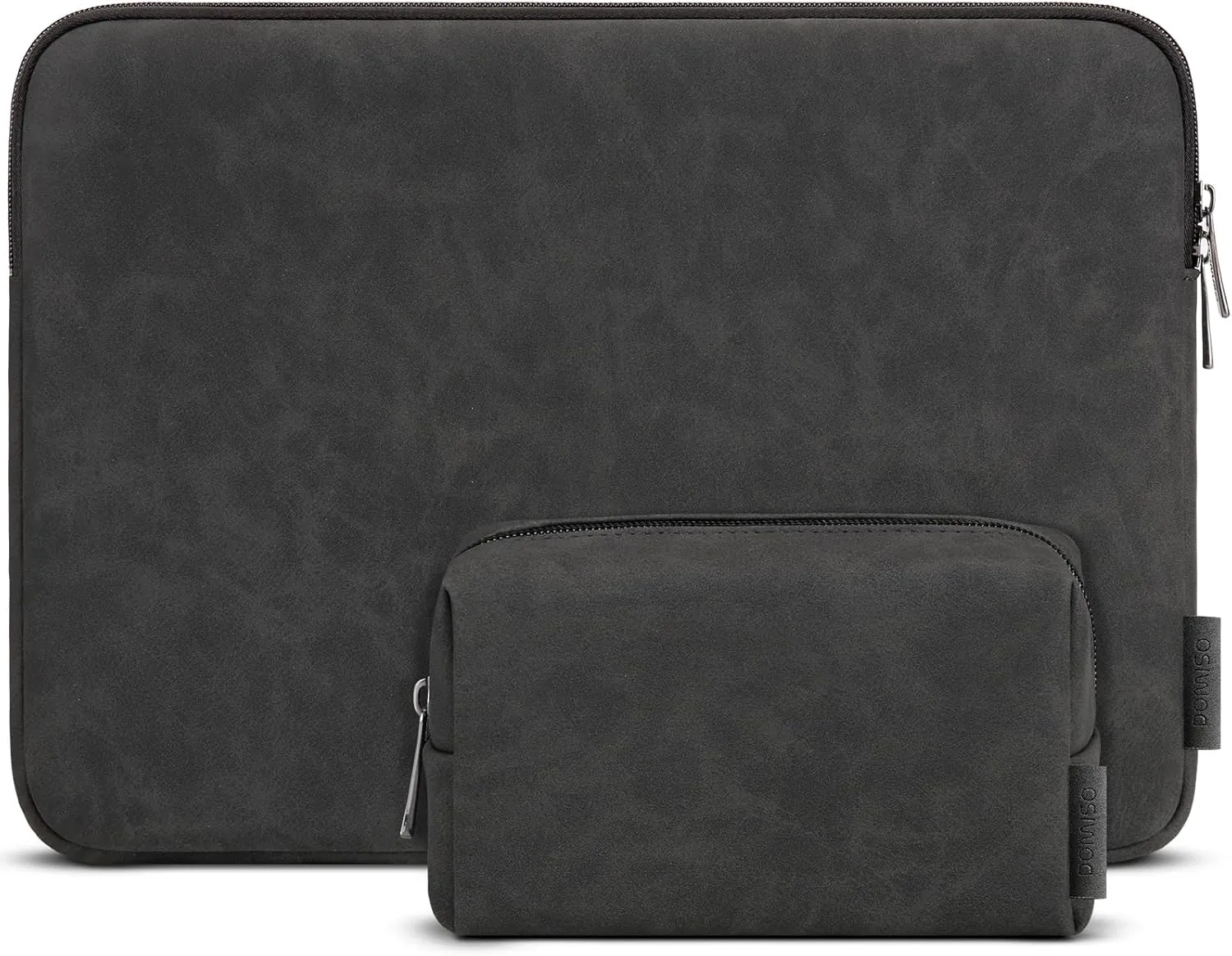 DOMISO 17.3 inch Laptop Sleeve Water-Resistant Carrying Case with Accessory Bag for 17.3" MSI GS73VR Stealth Pro/HP Envy 17/LG Gram 17"/ROG Strix GL702VS,Black