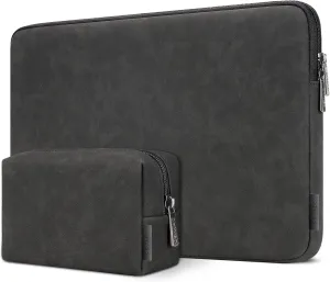 DOMISO 17.3 inch Laptop Sleeve Water-Resistant Carrying Case with Accessory Bag for 17.3" MSI GS73VR Stealth Pro/HP Envy 17/LG Gram 17"/ROG Strix GL702VS,Black