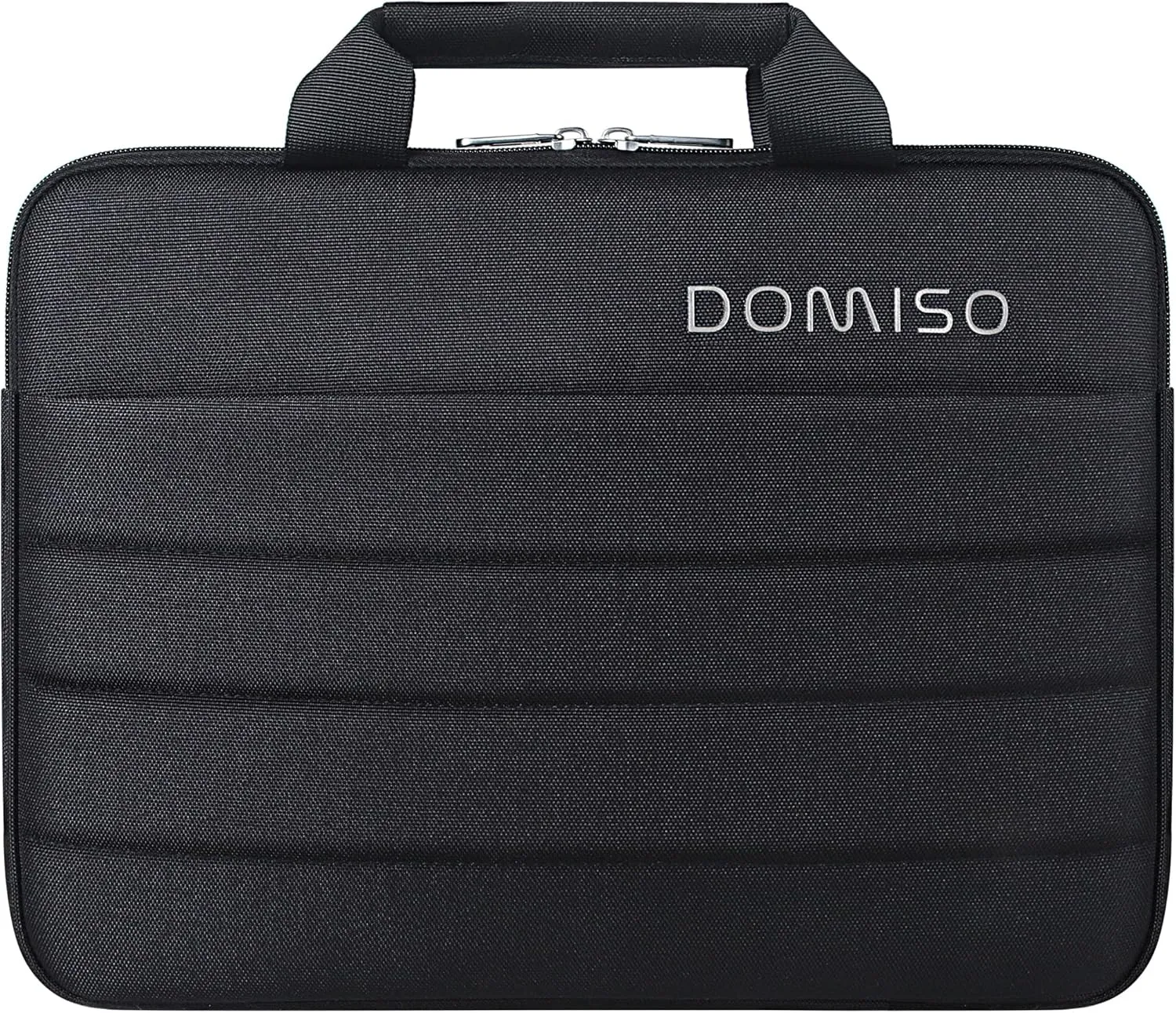 DOMISO 360° Protective 14 Inch Laptop Sleeve Case for Chromebook 14 / HP Stream 14 / Dell Inspiron 14 / Acer Spin 3 Water Resistant Carrying MacBook Case,Black