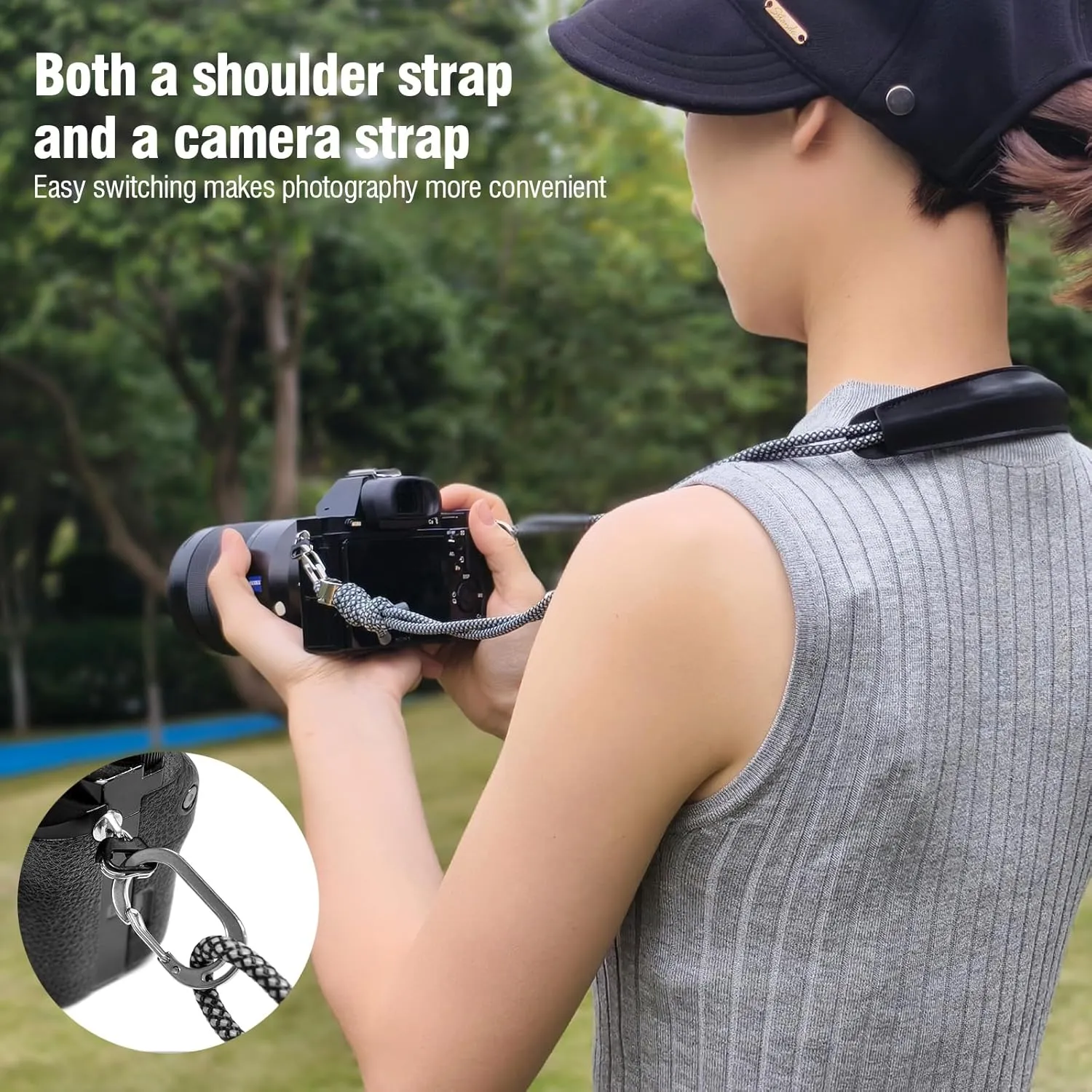 Drawstring Small Camera Bag, Soft Cute Camera Pouch Handbag compatible(Green)