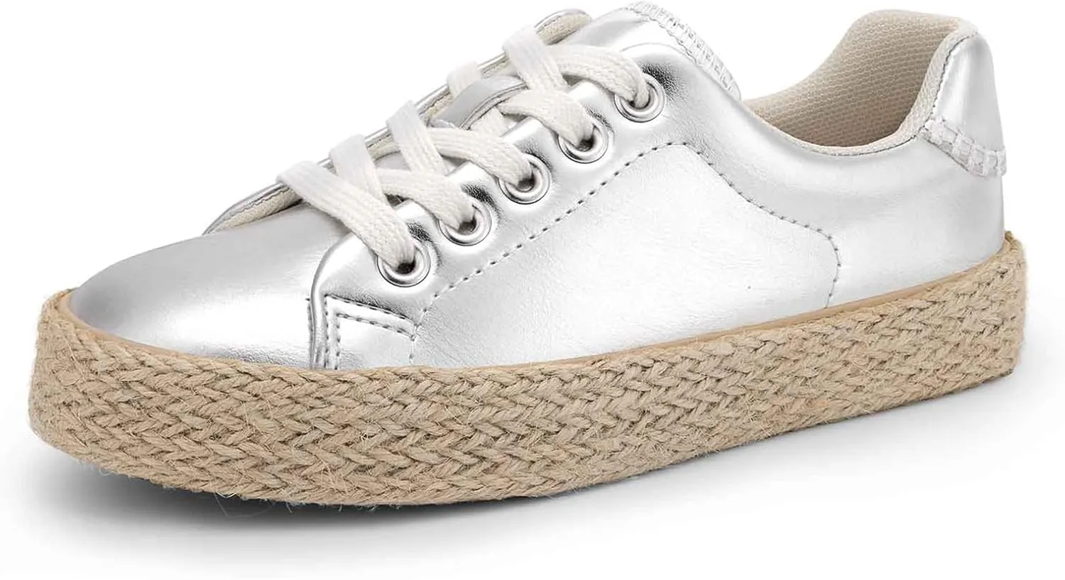 DREAM PAIRS Kid Boys Girls Sneakers Canvas Espadrille Lace Up Walking Casual Shoes