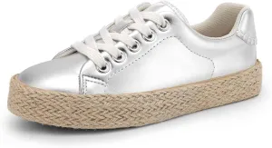 DREAM PAIRS Kid Boys Girls Sneakers Canvas Espadrille Lace Up Walking Casual Shoes