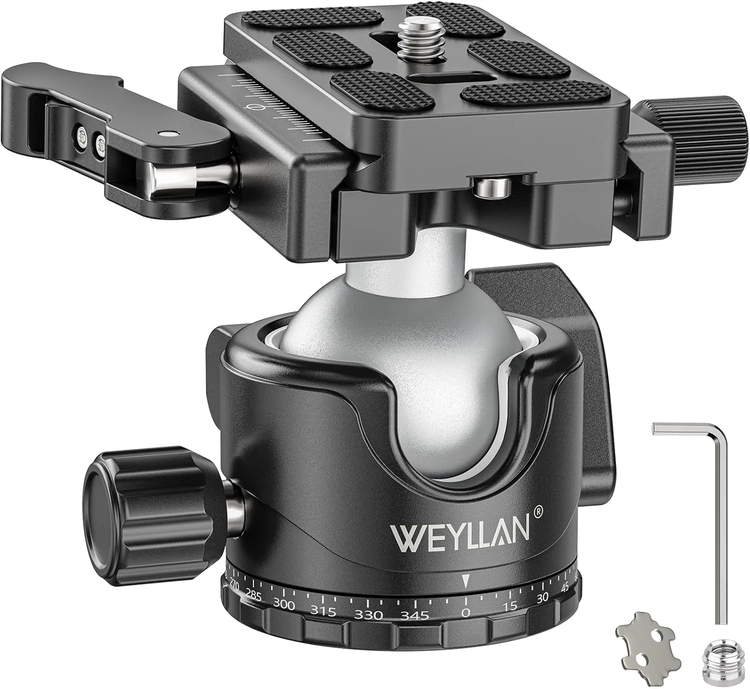 EH36L Tripod Ball Head with Lever Release, 36mm Low Profile Heavy Duty Ball Head Mount with Arca Swiss Quick Release Plate for Camera Tripod Monopod DSLR Camcorder Telescope,Max Load 33lb/15kg