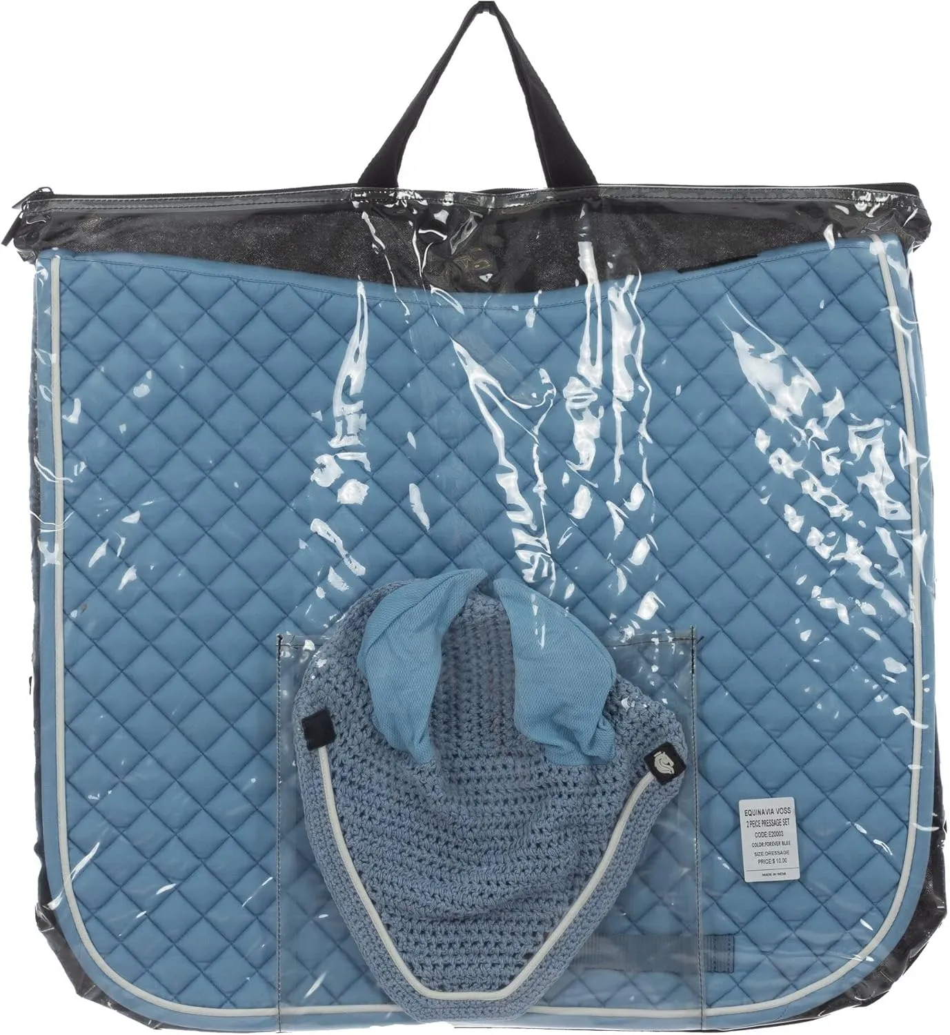 Equinavia Voss Dressage Saddle Pad and Crocheted Bonnet Set