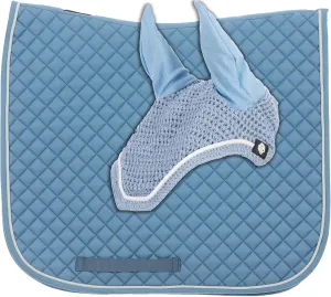 Equinavia Voss Dressage Saddle Pad and Crocheted Bonnet Set