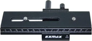 EXMAX® 16cm 2 Way Macro Shot Focusing Focus Rail Slider/Close-up Shooting 1/4 Quick Screw Release Mount Camera Flash Support Plate