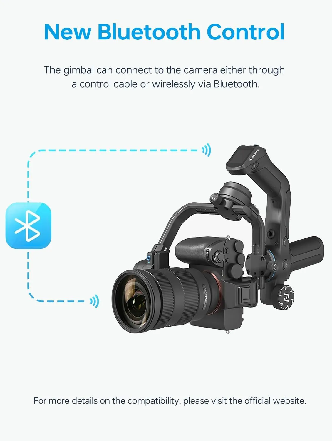 FeiyuTech SCORP 2 [Combo]: Camera Gimbal Stabilizer   Poratble Bag ARRI Rosettes Gear Carbon Fiber Bar,Built-in AI Tracker,1.3'' Touch Screen,for Sony/Canon/Nikon/Fujifilm Mirrorless&DSLR Camera
