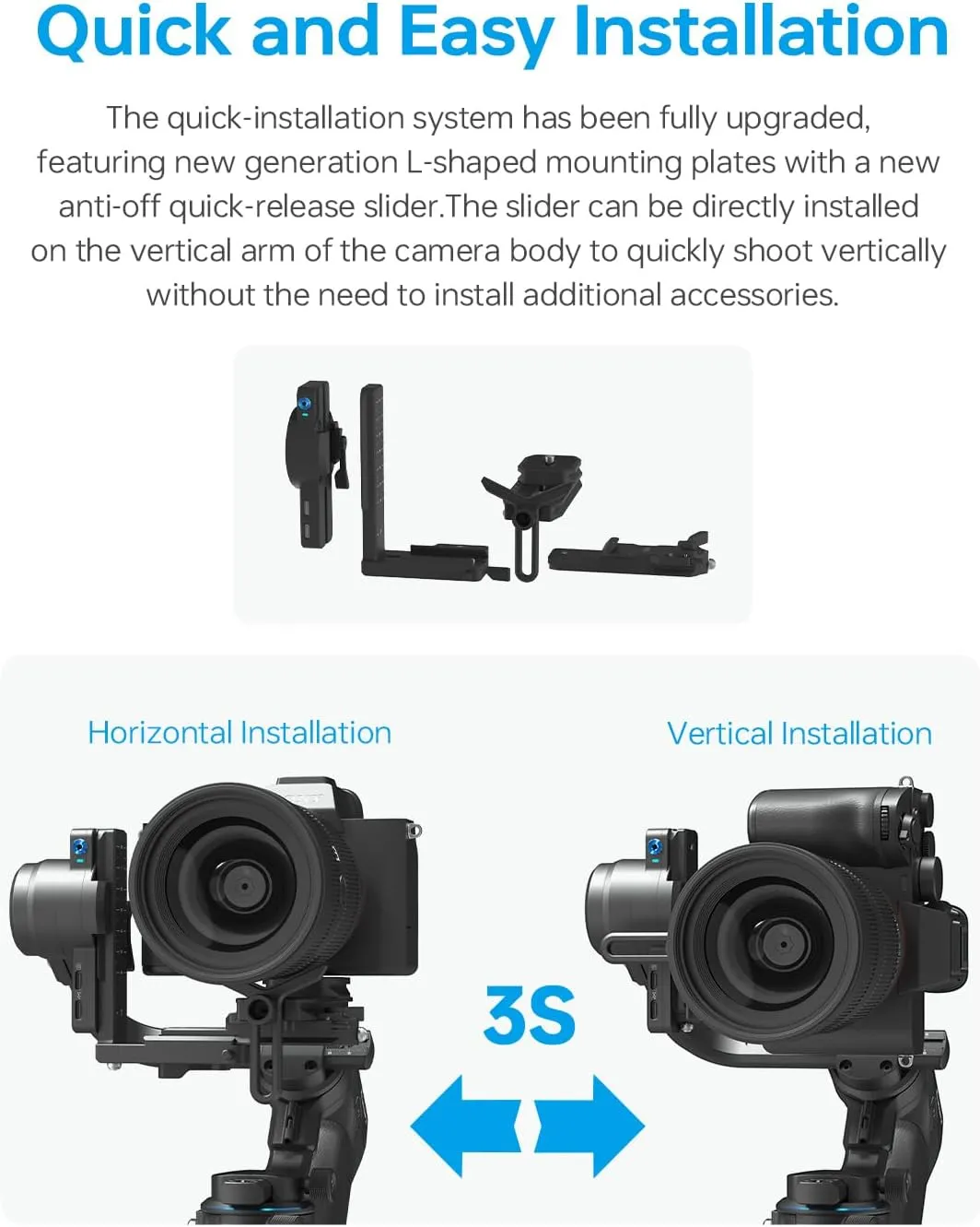 FeiyuTech SCORP 2 [Combo]: Camera Gimbal Stabilizer   Poratble Bag ARRI Rosettes Gear Carbon Fiber Bar,Built-in AI Tracker,1.3'' Touch Screen,for Sony/Canon/Nikon/Fujifilm Mirrorless&DSLR Camera