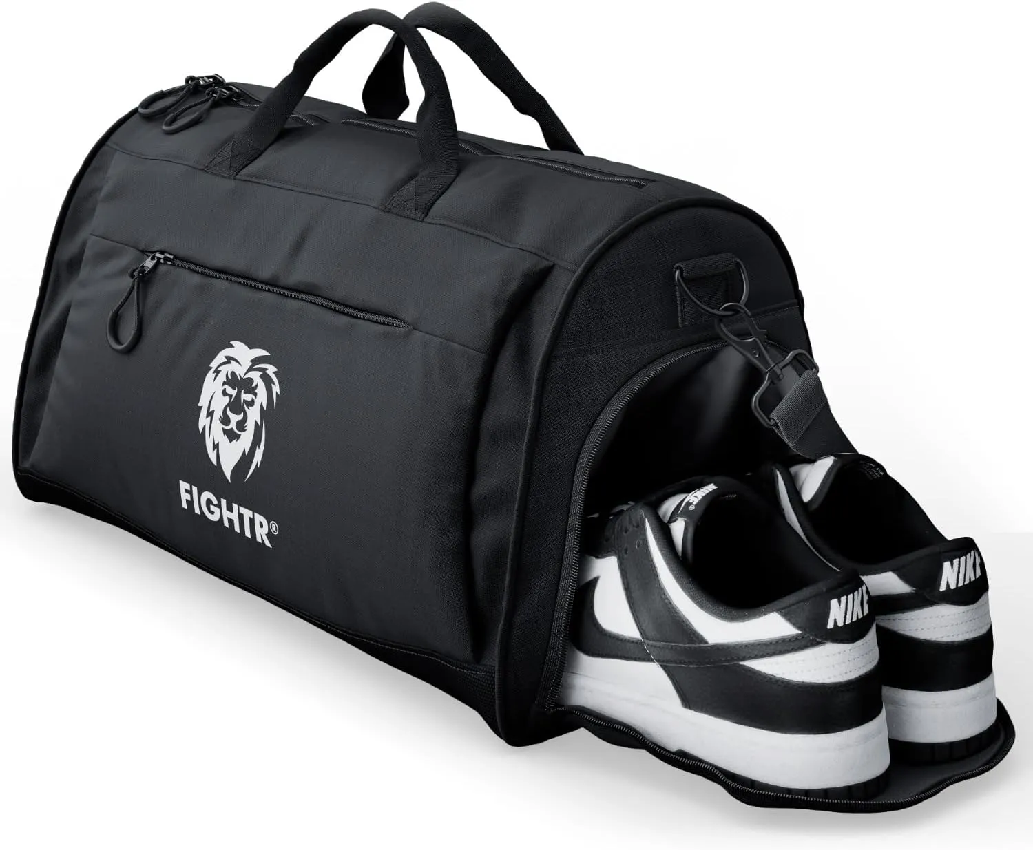 FIGHTR® Sports bag & travel Duffel bag for men and women - with shoe compartment & wet compartment - bag for sports, fitness & travel
