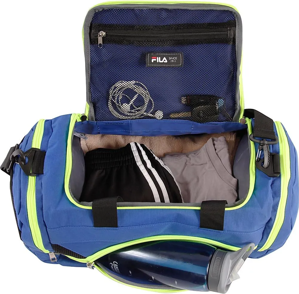 Fila Sprinter 19" Sport Duffel Bag, Black/Teal