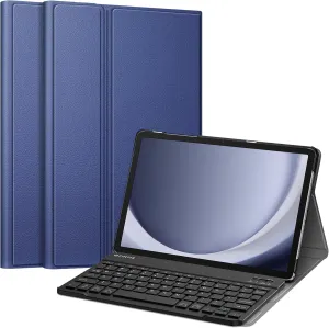 FINTIE Keyboard Case for Samsung Galaxy Tab A9 Plus/A9  5G 11 Inch 2023 Model (SM-X210/X216/X218), Slim Lightweight Stand Cover with Magnetically Detachable Wireless Bluetooth Keyboard, Navy