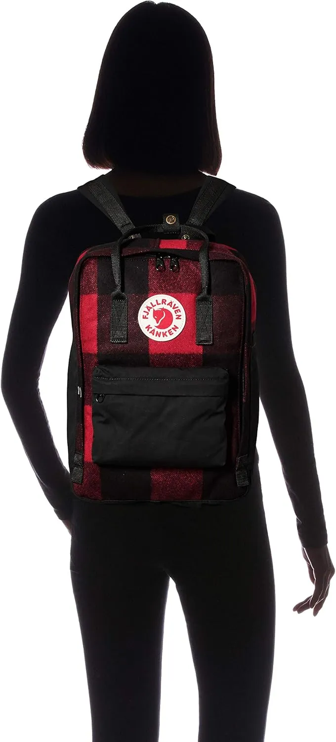 Fjällräven 15" Kånken Re-Wool Laptop Red/Black One Size