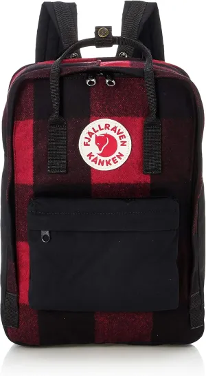 Fjällräven 15" Kånken Re-Wool Laptop Red/Black One Size