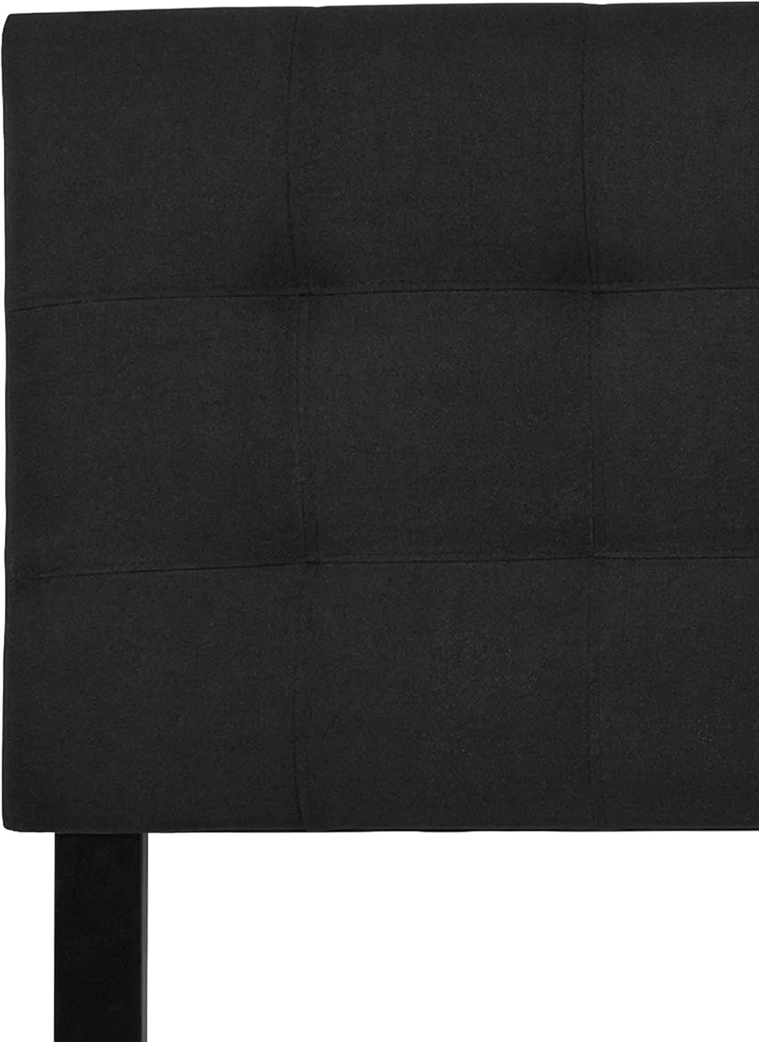 Flash Furniture Bedford Tufted Upholstered King Size Headboard in Black Fabric
