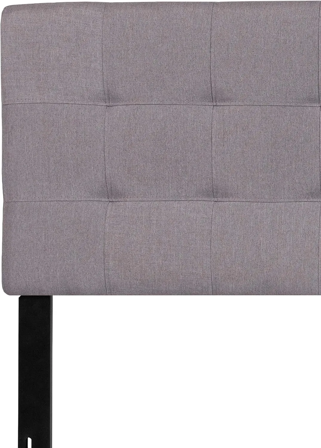 Flash Furniture Bedford Tufted Upholstered King Size Headboard in Light Gray Fabric