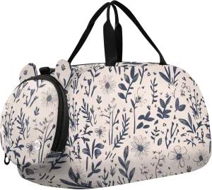 Florals Daffodil Kids Duffel Bag with Shoes Compartment Lightweight Carry On Overnight Bag for Travel, Sports, Duffel, Weekender