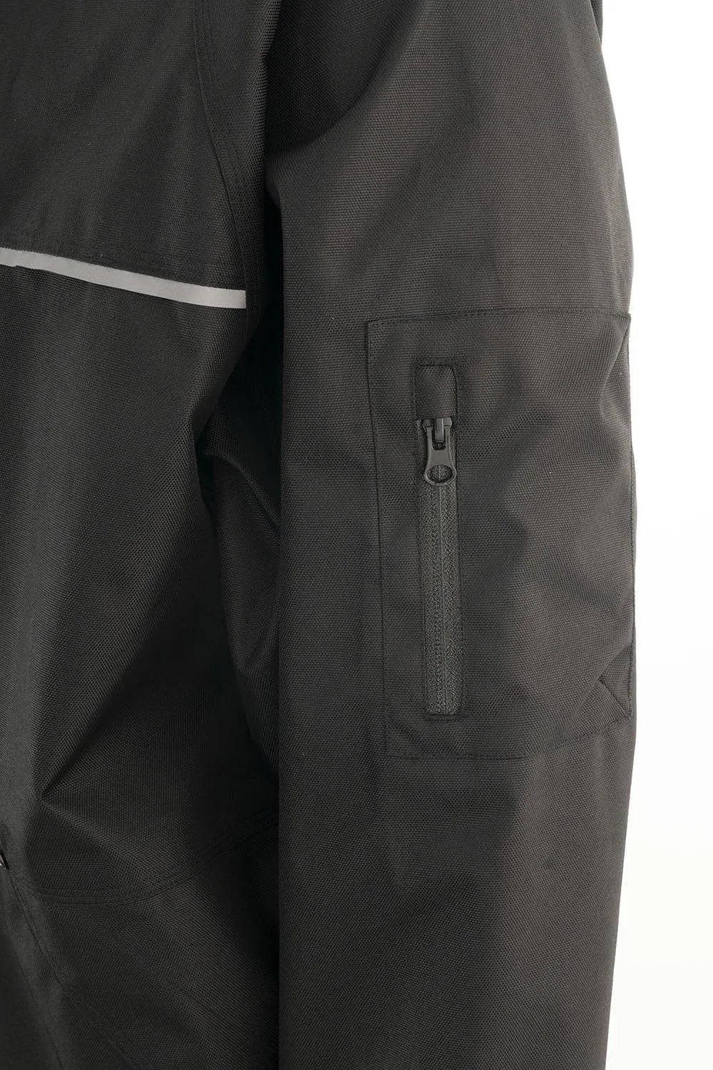 Forcefield Dry Core Rain Jacket, Rugged Polyester, 600D Oxford, Waterproof, Breathable, Reflective Piping, Mesh Lined