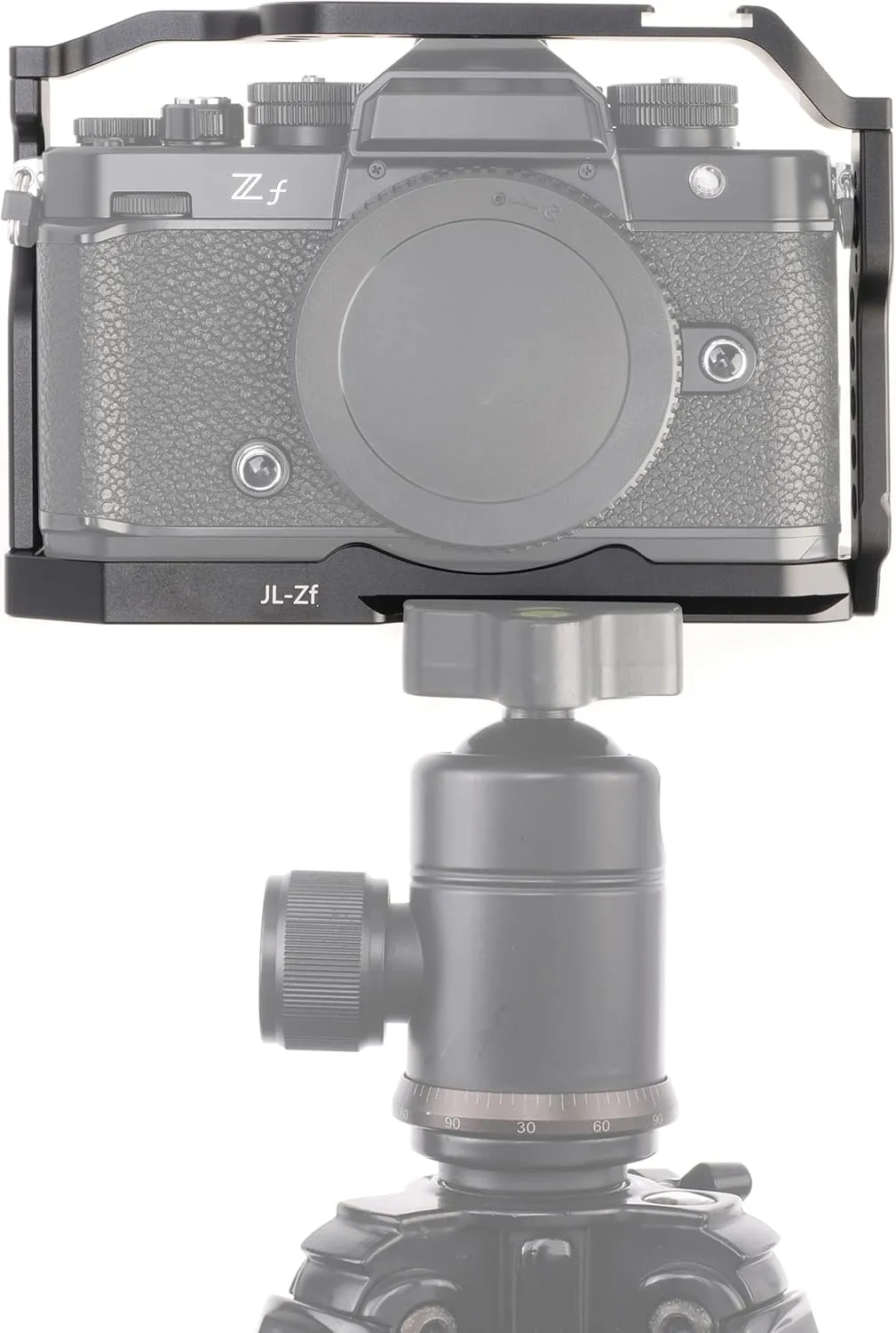 Fotga Zf Camera Cage   Top Handle for Nikon Zf Mirrorless Camera Vlog Video Shooting Film Making with 1/4"-20 3/8"-16 Holes Cold Shoe Mount,Arri Handle Locating Hole,Camera Locating Pin