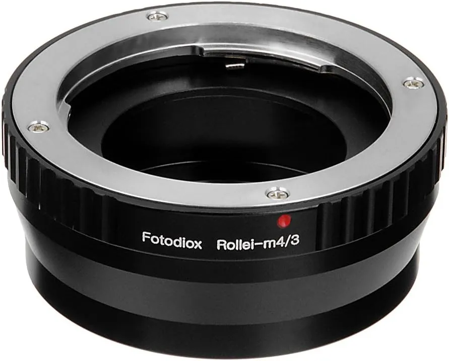 Fotodiox Lens Mount Adapter, Rolleiflex SL35 (Rollei 35mm SLR) QBM and Voigtlander VSL Lenses to MFT (Micro 4/3 Four Thirds) Mount Mirrorless DSLR Camera Bodies