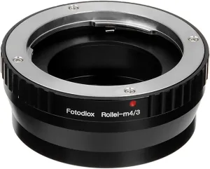 Fotodiox Lens Mount Adapter, Rolleiflex SL35 (Rollei 35mm SLR) QBM and Voigtlander VSL Lenses to MFT (Micro 4/3 Four Thirds) Mount Mirrorless DSLR Camera Bodies