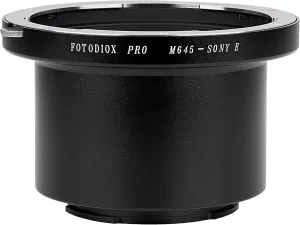 Fotodiox Pro Lens Mount Adapter - Compatible with Mamiya 645 Mount Lens to Sony Alpha E-Mount Mirrorless Cameras